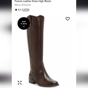 INC International Concepts Dark Brown Over the Knee Boots